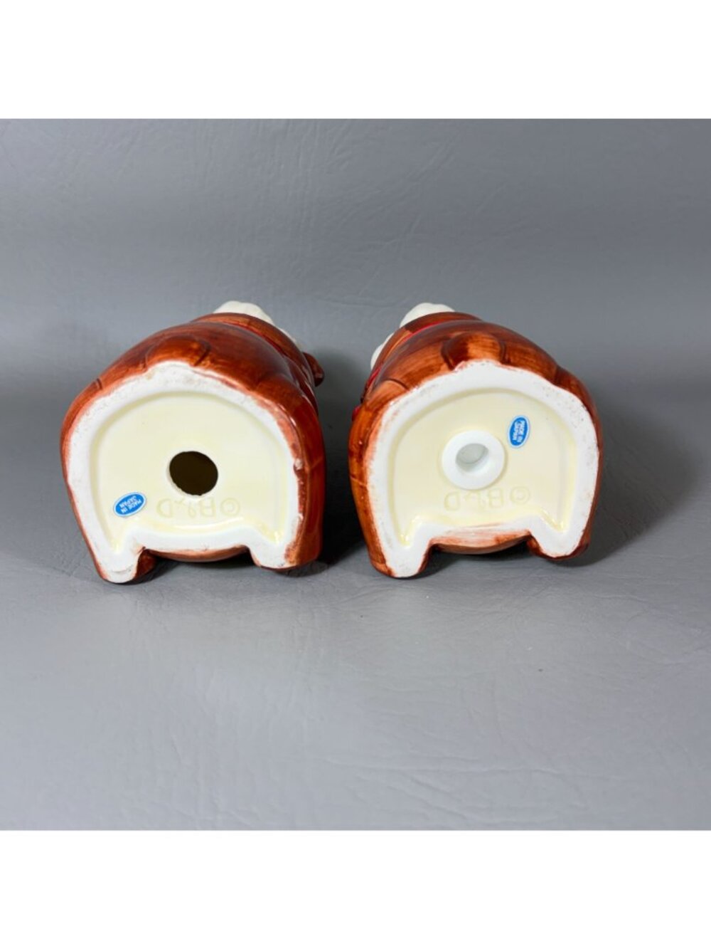 MCM B&D Japan Teddy Bear Chef Salt and Pepper Shaker Set 1980s Kitchen Kitsch - Picture 6 of 8